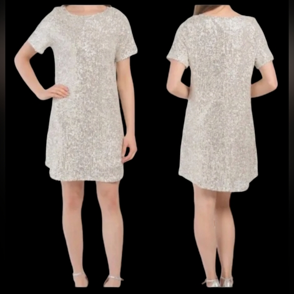 💝NWT 7 for All Mankind Sequin Mini Dress - Picture 6 of 9